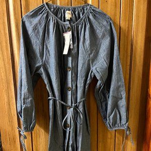 NWT J.Crew Denim Mini Dress S